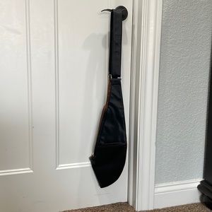 Sash Bag. Black and Camel leather. Excellent used condition.